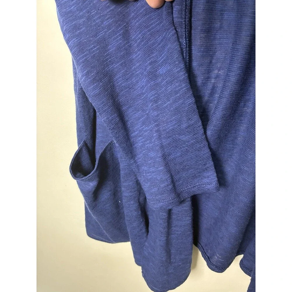J Jill Linen Cardigan Sweater Women’s Large Petite NWT Dark Azure Light Sweater